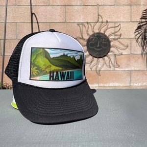 Vintage 90s Hawaii Snapback Rope Trucker Mesh Otto Collection Hat Cap 5 Panel